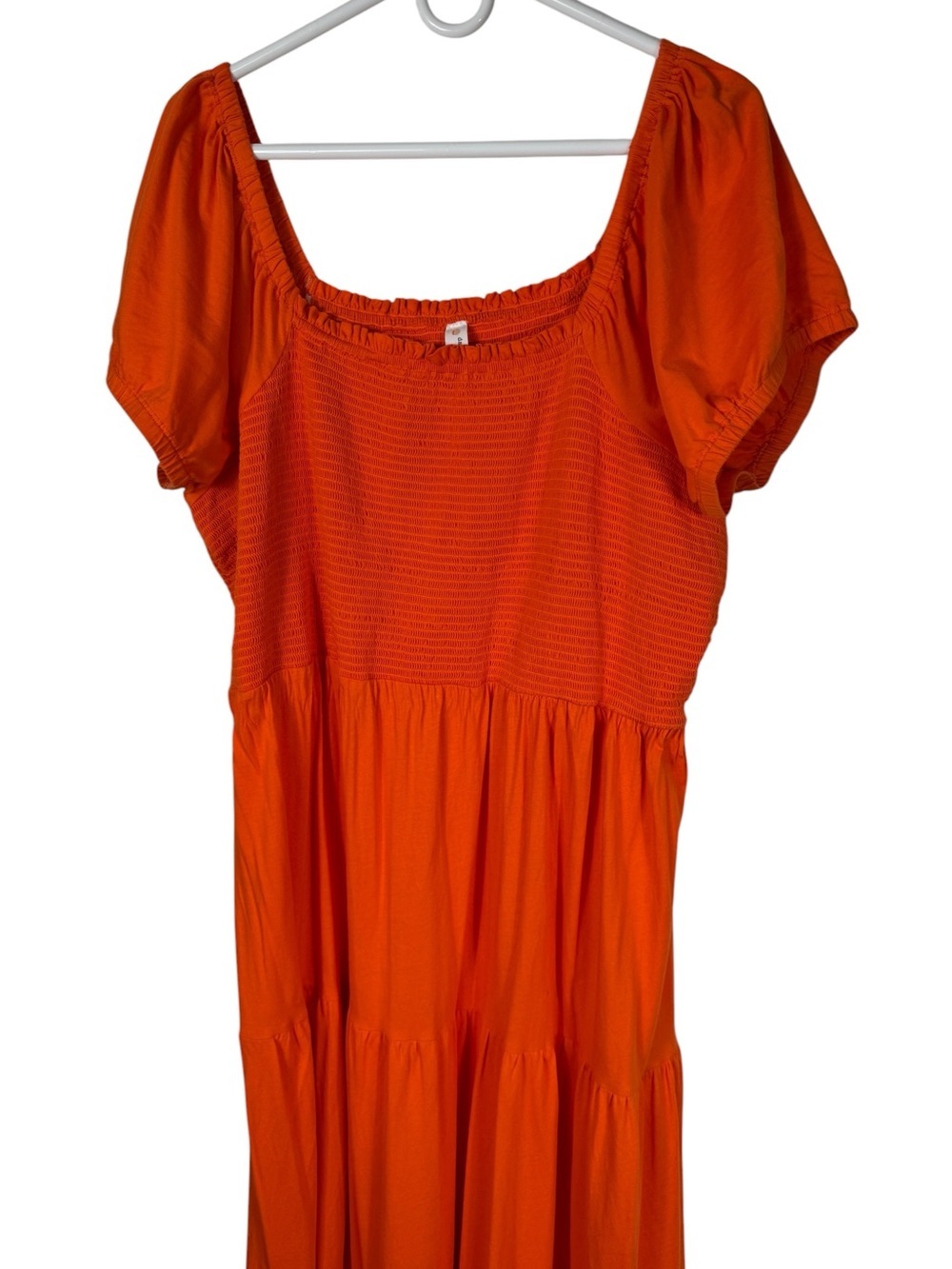 Daily Practice by Anthropologie Orange Tiered Maxi Dress, Size 2X - Picture 4 of 9